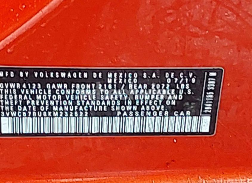 Photo 9 of 2019 Volkswagen Jetta 1.4T R-LINE/1.4T S/1.4T SE (VIN 3VWCB7BU8KM232522)