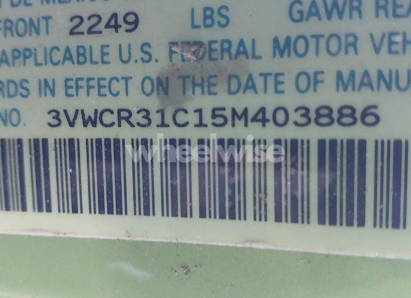 Photo 9 of 2005 Volkswagen New BEETLE GLS TDI (VIN 3VWCR31C15M403886)