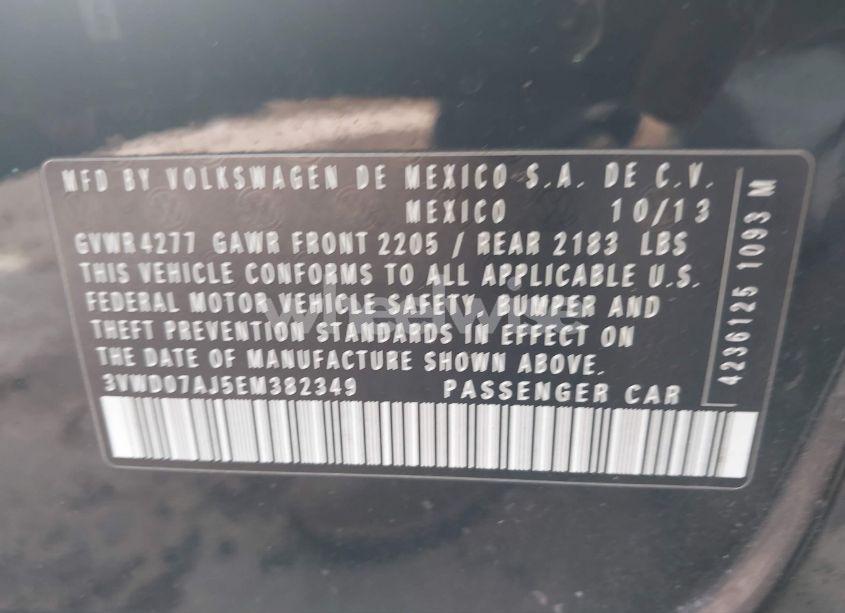 Photo 9 of 2014 Volkswagen Jetta 1.8T SE (VIN 3VWD07AJ5EM382349)