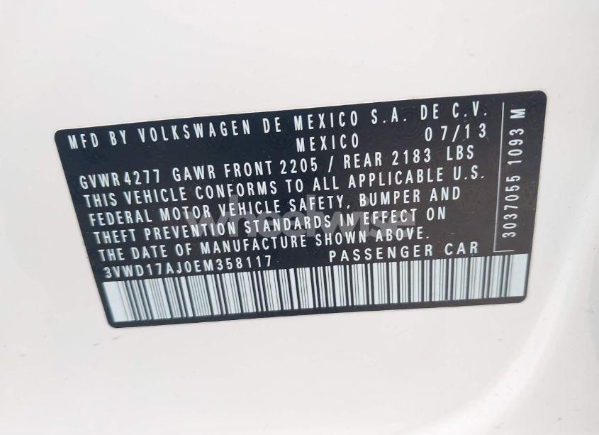 Photo 9 of 2014 Volkswagen Jetta 1.8T SE (VIN 3VWD17AJ0EM358117)