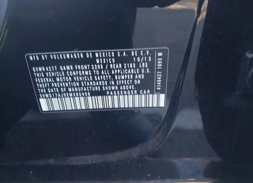 Photo 9 of 2014 Volkswagen Jetta 1.8T SE (VIN 3VWD17AJ0EM380408)