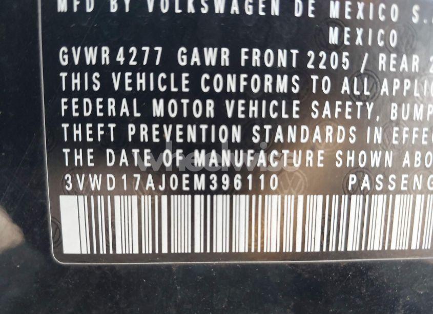 Photo 9 of 2014 Volkswagen Jetta 1.8T SE (VIN 3VWD17AJ0EM396110)