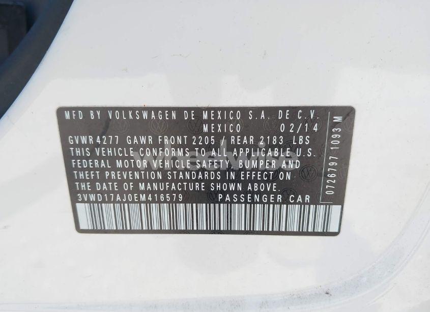 Photo 9 of 2014 Volkswagen Jetta 1.8T SE (VIN 3VWD17AJ0EM416579)