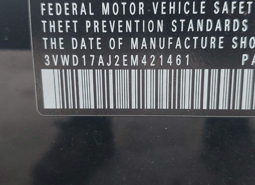 Photo 9 of 2014 Volkswagen Jetta 1.8T SE (VIN 3VWD17AJ2EM421461)