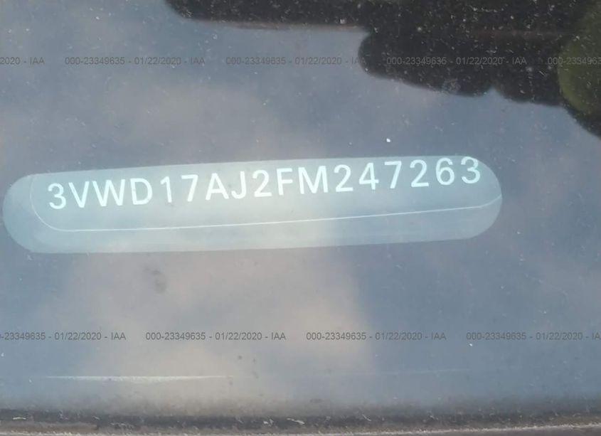 Photo 9 of 2015 Volkswagen Jetta 1.8T SE (VIN 3VWD17AJ2FM247263)