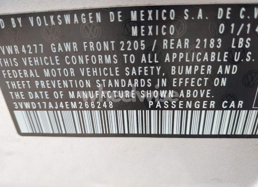 Photo 9 of 2014 Volkswagen Jetta 1.8T SE (VIN 3VWD17AJ4EM266248)