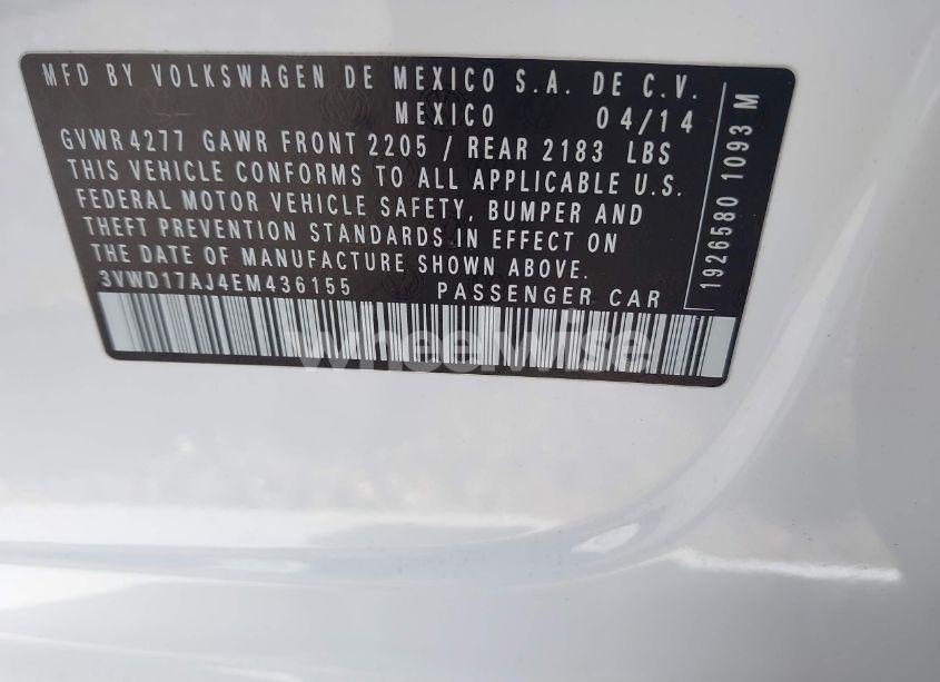Photo 9 of 2014 Volkswagen Jetta 1.8T SE (VIN 3VWD17AJ4EM436155)