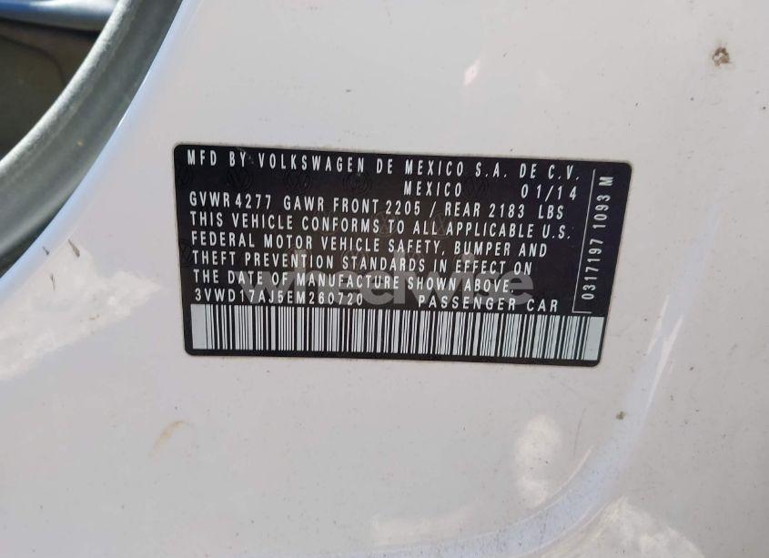 Photo 9 of 2014 Volkswagen Jetta 1.8T SE (VIN 3VWD17AJ5EM260720)