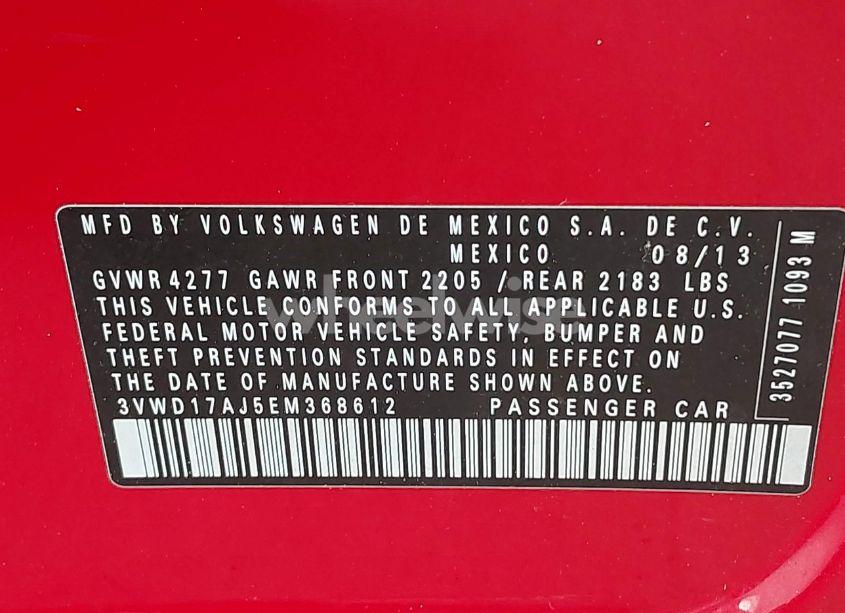 Photo 9 of 2014 Volkswagen Jetta 1.8T SE (VIN 3VWD17AJ5EM368612)