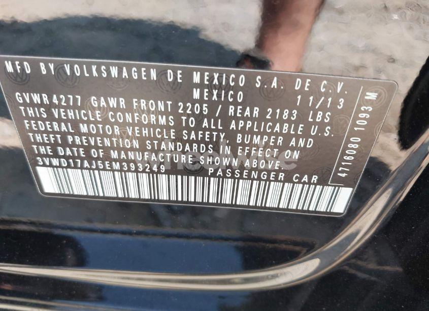 Photo 9 of 2014 Volkswagen Jetta 1.8T SE (VIN 3VWD17AJ5EM393249)