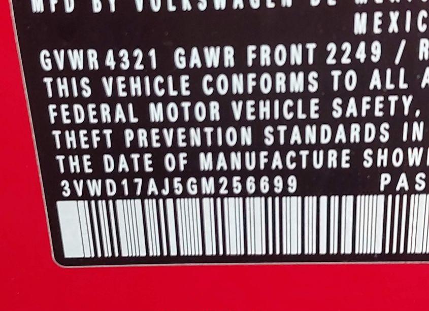 Photo 9 of 2016 Volkswagen Jetta 1.8T SPORT (VIN 3VWD17AJ5GM256699)