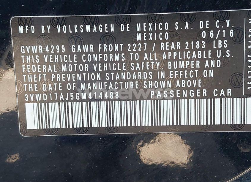 Photo 9 of 2016 Volkswagen Jetta 1.8T SPORT (VIN 3VWD17AJ5GM414488)