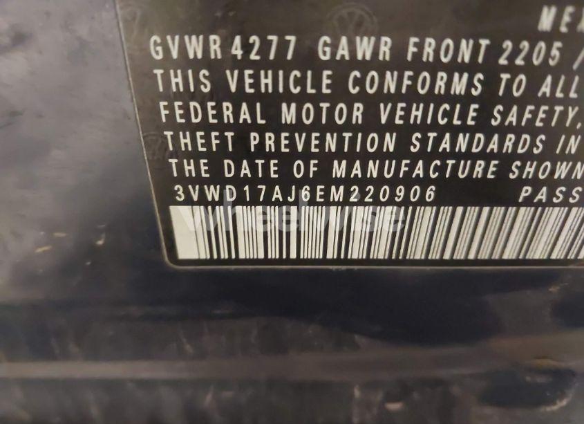 Photo 9 of 2014 Volkswagen Jetta 1.8T SE (VIN 3VWD17AJ6EM220906)