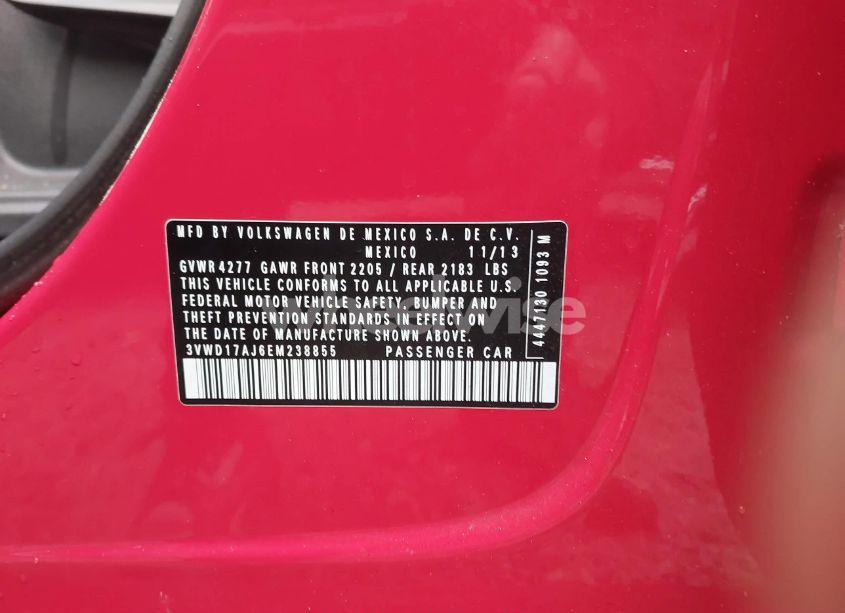 Photo 9 of 2014 Volkswagen Jetta 1.8T SE (VIN 3VWD17AJ6EM238855)