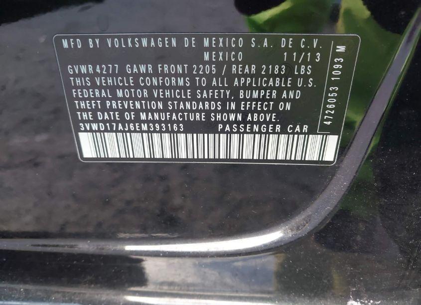 Photo 9 of 2014 Volkswagen Jetta 1.8T SE (VIN 3VWD17AJ6EM393163)