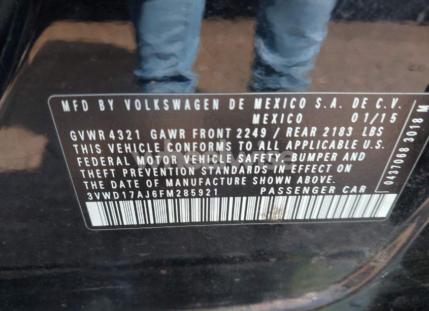 Photo 9 of 2015 Volkswagen Jetta 1.8T SE (VIN 3VWD17AJ6FM285921)