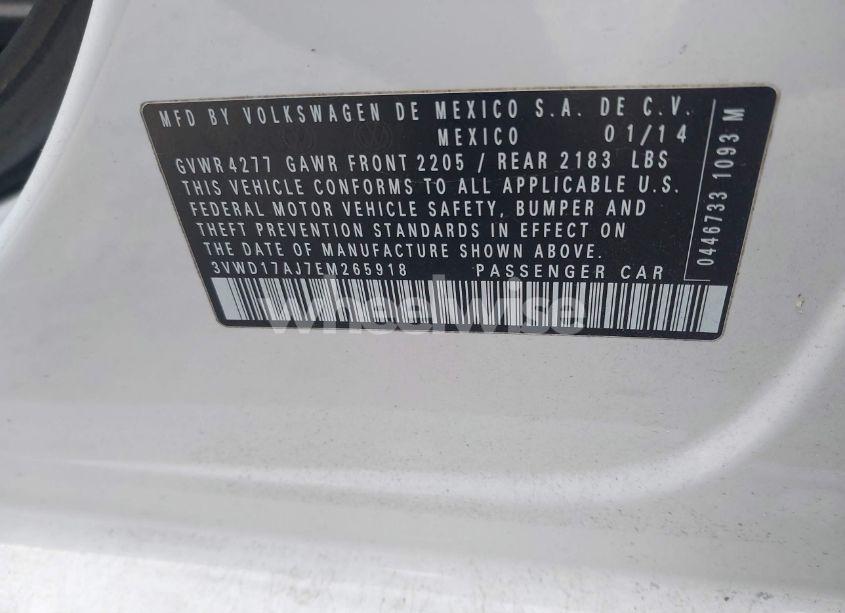 Photo 8 of 2014 Volkswagen Jetta 1.8T SE (VIN 3VWD17AJ7EM265918)