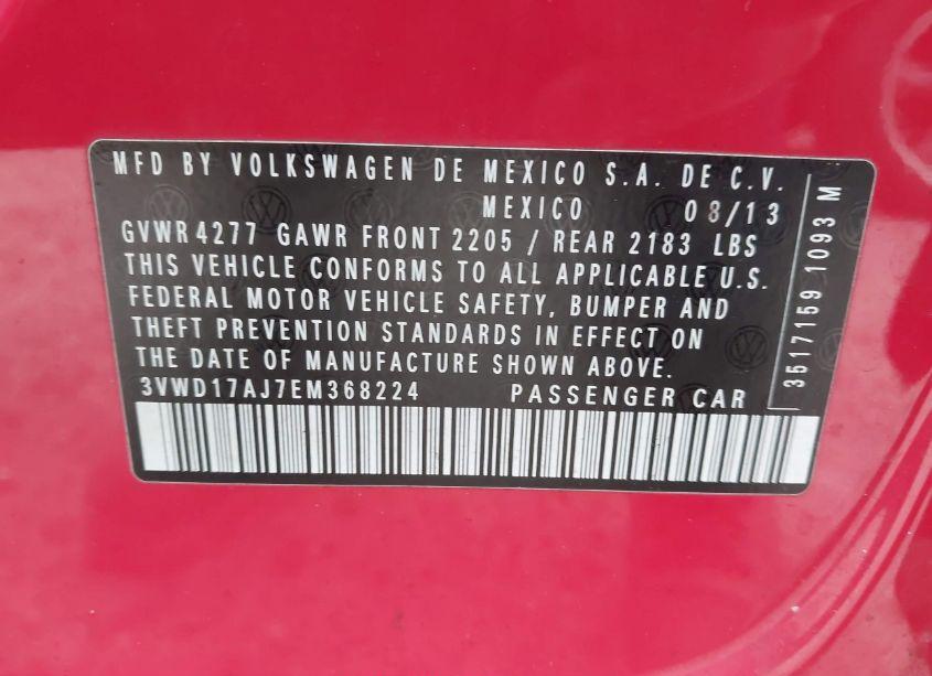 Photo 9 of 2014 Volkswagen Jetta 1.8T SE (VIN 3VWD17AJ7EM368224)