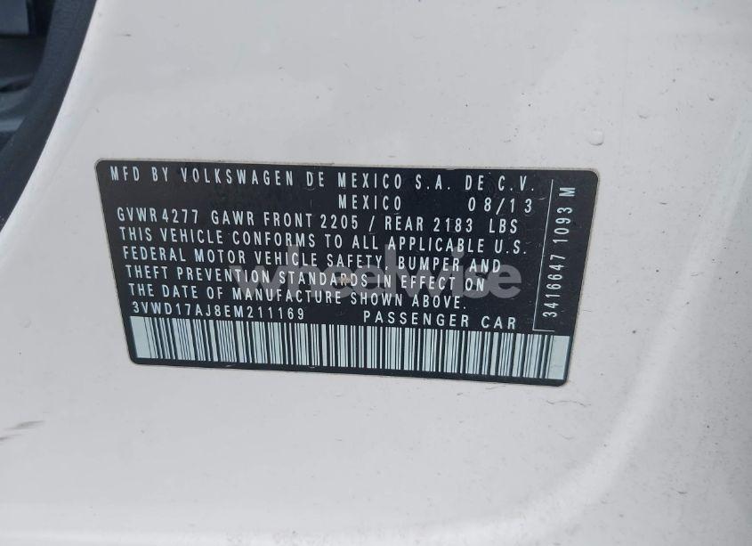 Photo 9 of 2014 Volkswagen Jetta 1.8T SE (VIN 3VWD17AJ8EM211169)