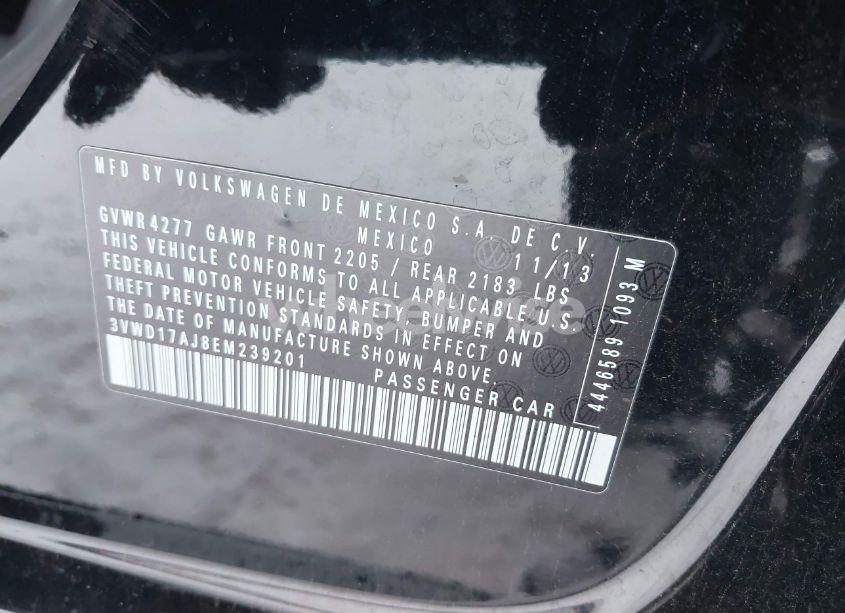 Photo 9 of 2014 Volkswagen Jetta 1.8T SE (VIN 3VWD17AJ8EM239201)