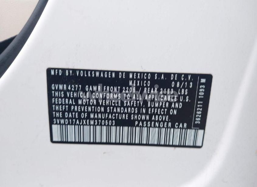 Photo 9 of 2014 Volkswagen Jetta 1.8T SE (VIN 3VWD17AJXEM370503)