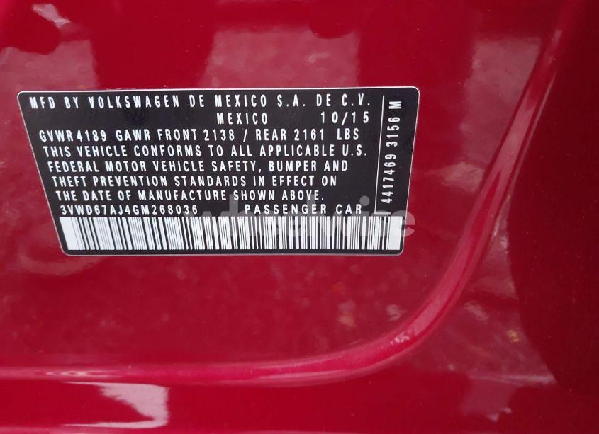 Photo 9 of 2016 Volkswagen Jetta 1.4T SE (VIN 3VWD67AJ4GM268036)