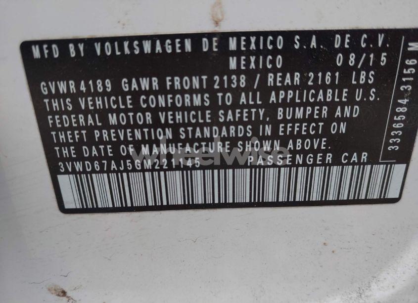 Photo 9 of 2016 Volkswagen Jetta 1.4T SE (VIN 3VWD67AJ5GM221145)