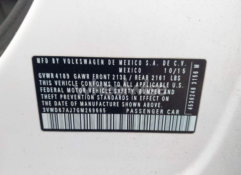 Photo 9 of 2016 Volkswagen Jetta 1.4T SE (VIN 3VWD67AJ7GM269665)