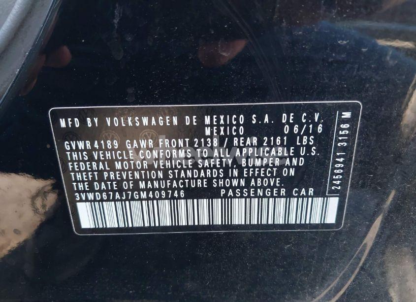 Photo 9 of 2016 Volkswagen Jetta 1.4T SE (VIN 3VWD67AJ7GM409746)