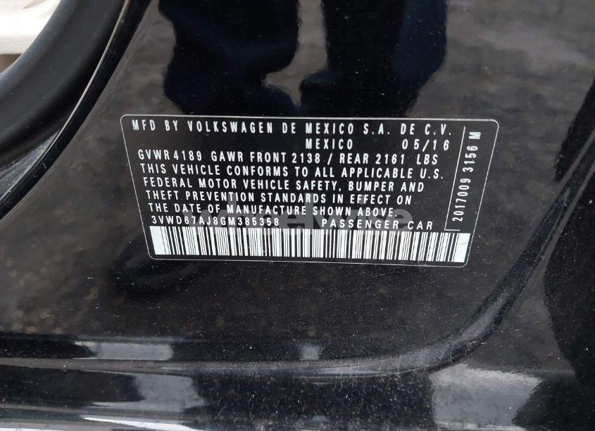 Photo 9 of 2016 Volkswagen Jetta 1.4T SE (VIN 3VWD67AJ8GM385358)