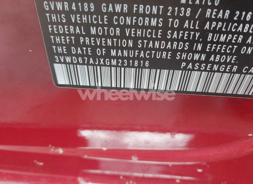 Photo 9 of 2016 Volkswagen Jetta 1.4T SE (VIN 3VWD67AJXGM231816)