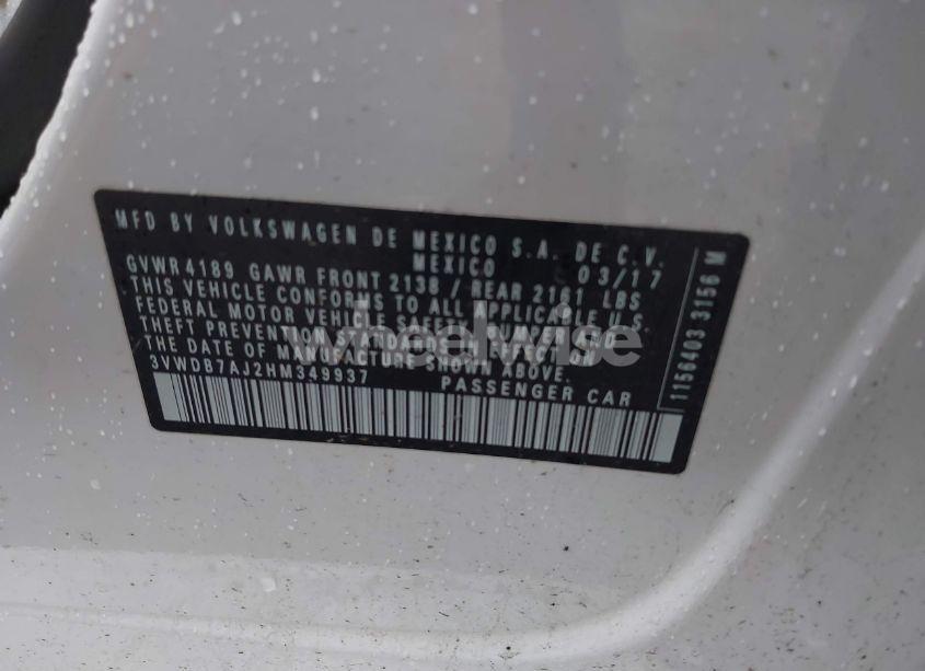 Photo 9 of 2017 Volkswagen Jetta 1.4T SE (VIN 3VWDB7AJ2HM349937)
