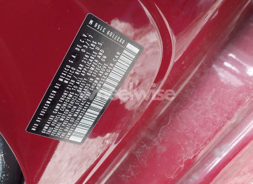 Photo 9 of 2017 Volkswagen Jetta 1.4T SE (VIN 3VWDB7AJ3HM336694)