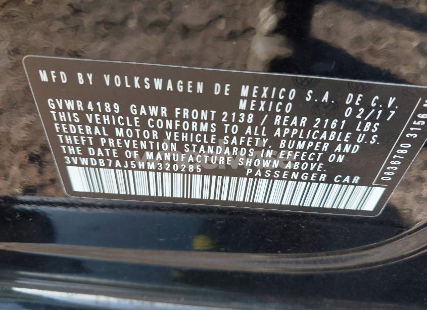 Photo 9 of 2017 Volkswagen Jetta 1.4T SE (VIN 3VWDB7AJ5HM320285)