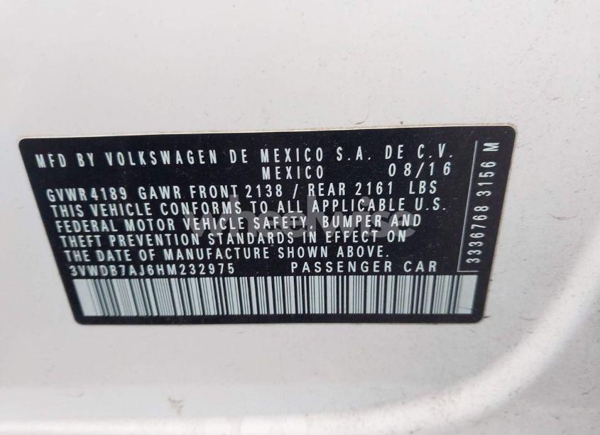 Photo 9 of 2017 Volkswagen Jetta 1.4T SE (VIN 3VWDB7AJ6HM232975)