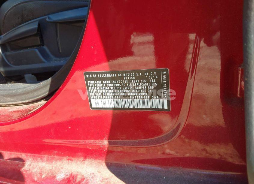 Photo 9 of 2017 Volkswagen Jetta 1.4T SE (VIN 3VWDB7AJ8HM271082)