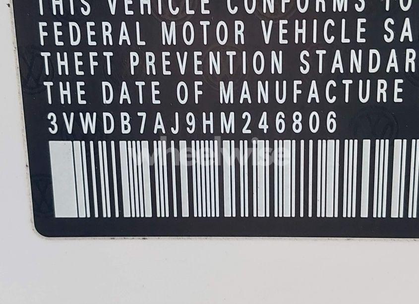 Photo 9 of 2017 Volkswagen Jetta 1.4T SE (VIN 3VWDB7AJ9HM246806)