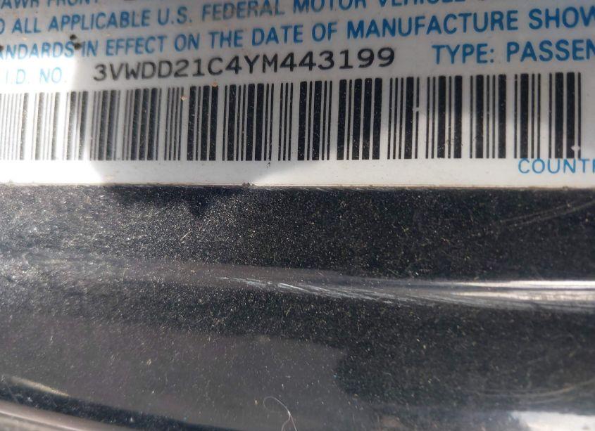 Photo 9 of 2000 Volkswagen New BEETLE GLX (VIN 3VWDD21C4YM443199)