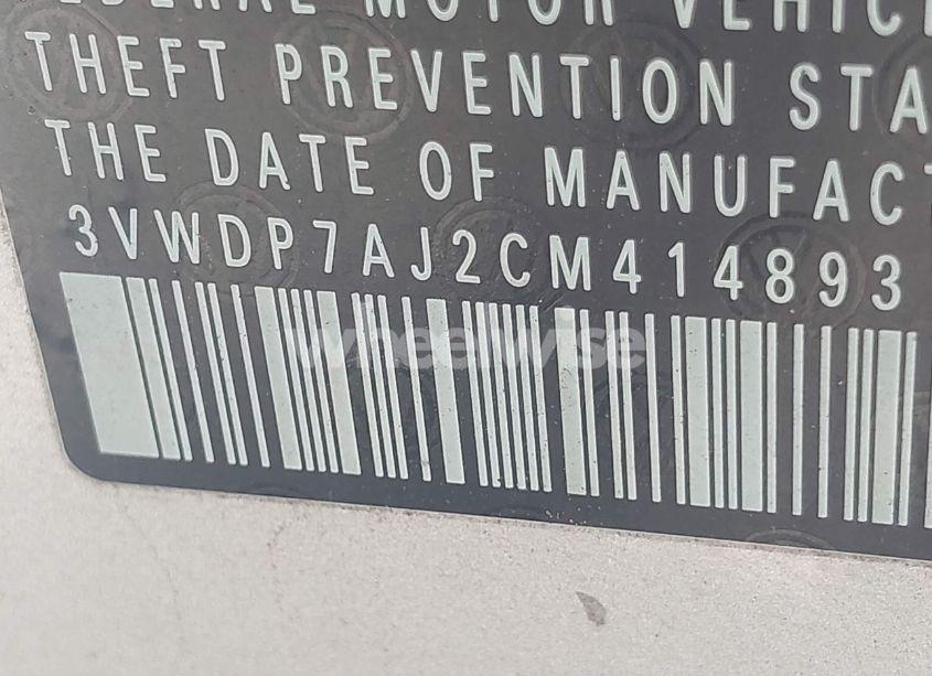 Photo 9 of 2012 Volkswagen Jetta 2.5L SE (VIN 3VWDP7AJ2CM414893)