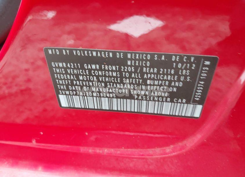 Photo 9 of 2013 Volkswagen Jetta 2.5L SE (VIN 3VWDP7AJ2DM393495)