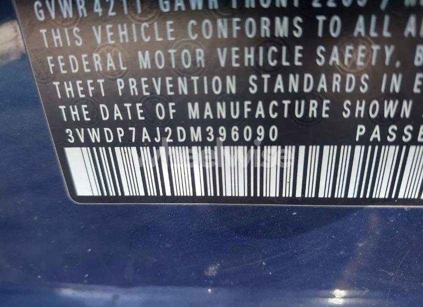 Photo 9 of 2013 Volkswagen Jetta 2.5L SE (VIN 3VWDP7AJ2DM396090)