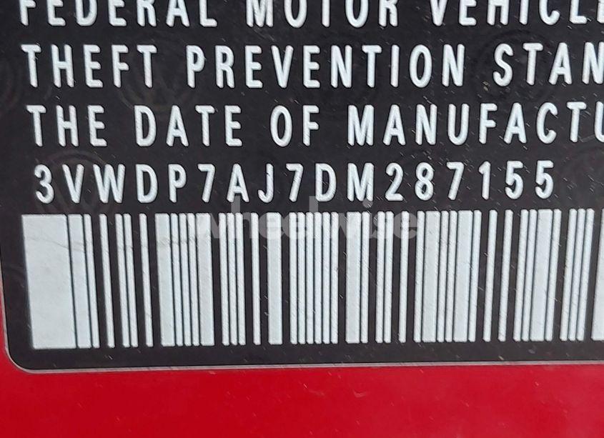 Photo 9 of 2013 Volkswagen Jetta 2.5L SE (VIN 3VWDP7AJ7DM287155)