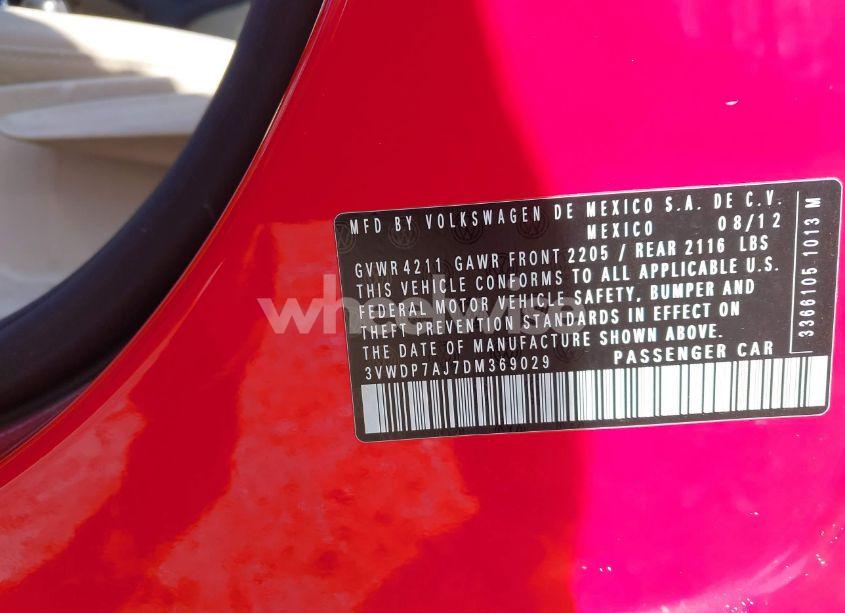 Photo 9 of 2013 Volkswagen Jetta 2.5L SE (VIN 3VWDP7AJ7DM369029)