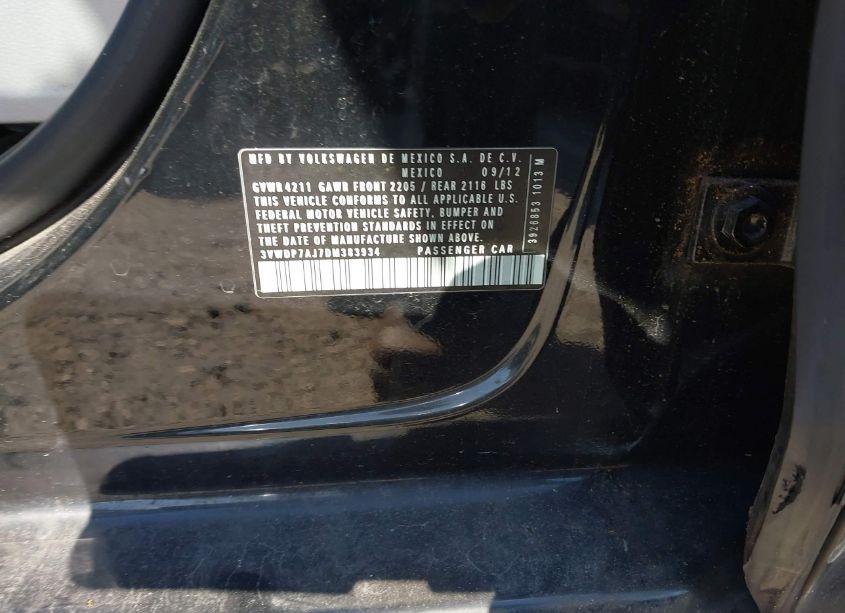 Photo 9 of 2013 Volkswagen Jetta 2.5L SE (VIN 3VWDP7AJ7DM383934)