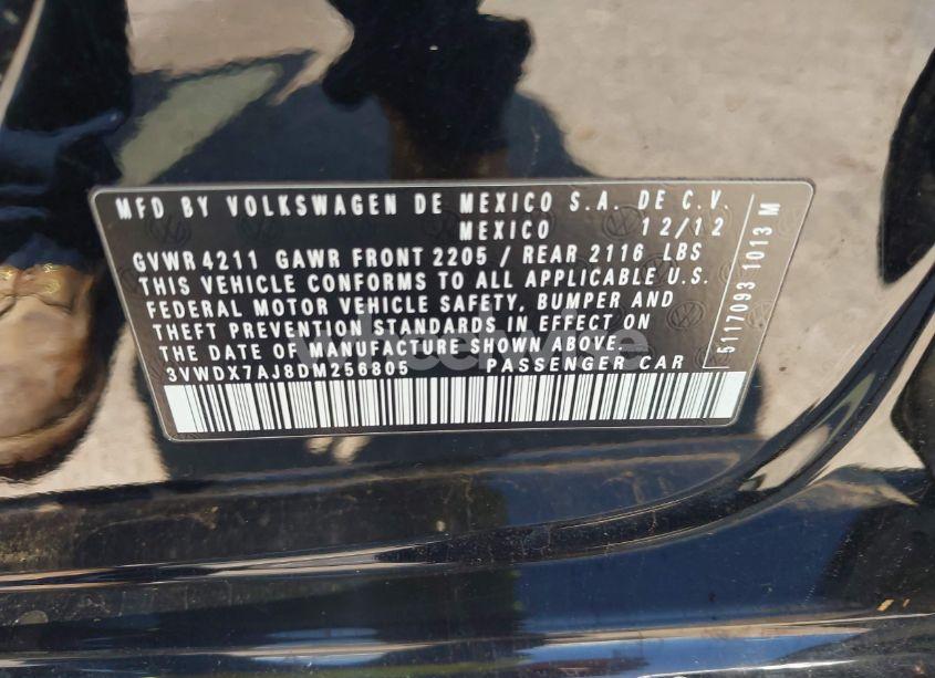 Photo 9 of 2013 Volkswagen Jetta 2.5L SE (VIN 3VWDX7AJ8DM256805)