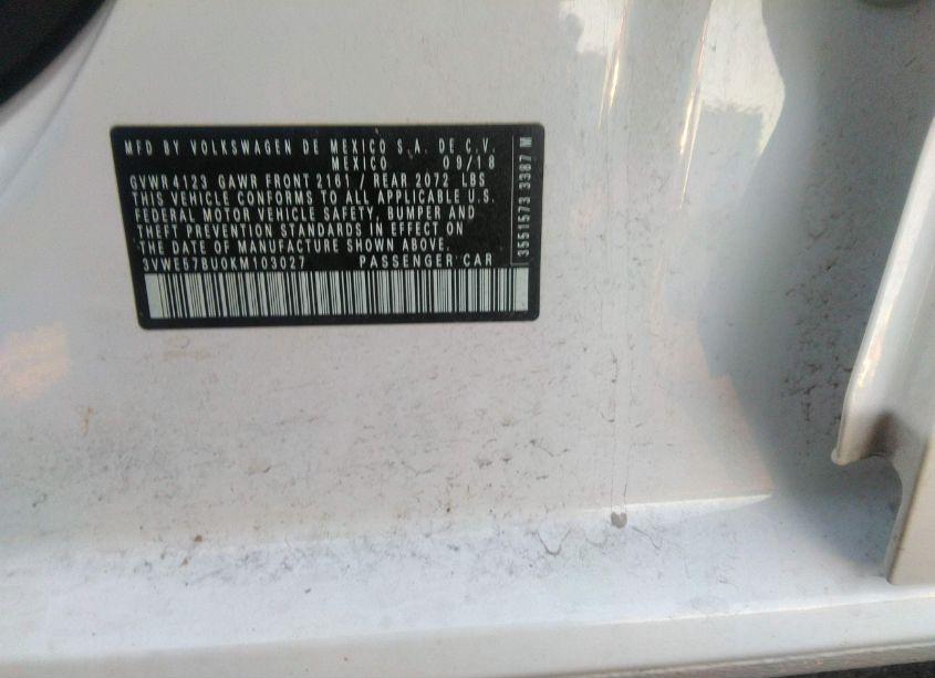 Photo 9 of 2019 Volkswagen Jetta 1.4T SEL (VIN 3VWE57BU0KM103027)