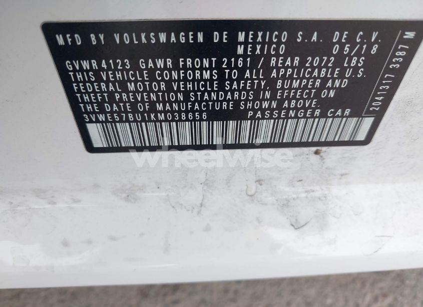 Photo 9 of 2019 Volkswagen Jetta 1.4T SEL (VIN 3VWE57BU1KM038656)