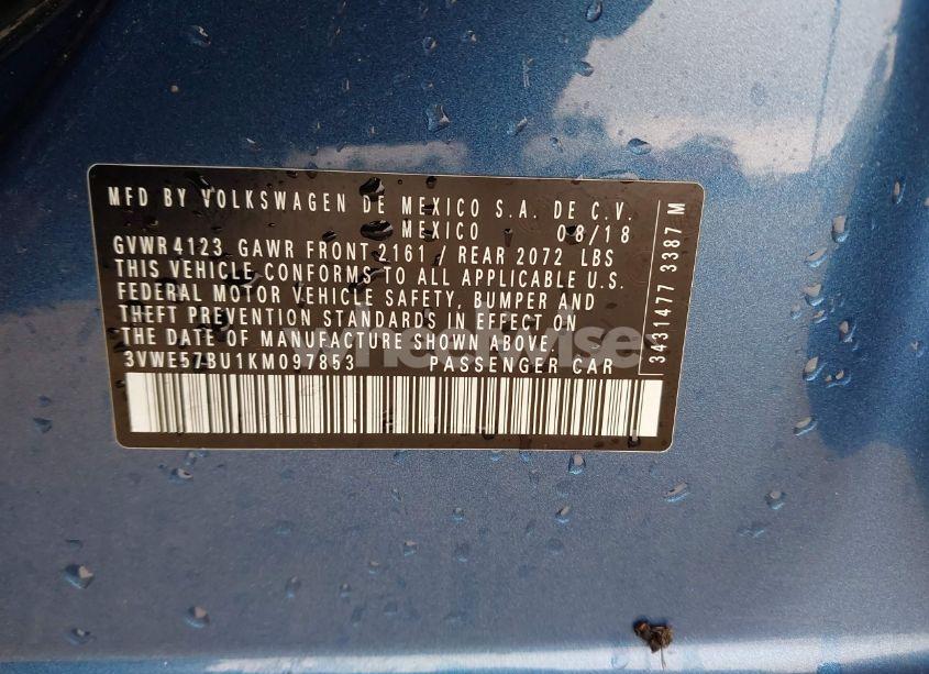 Photo 9 of 2019 Volkswagen Jetta 1.4T SEL (VIN 3VWE57BU1KM097853)