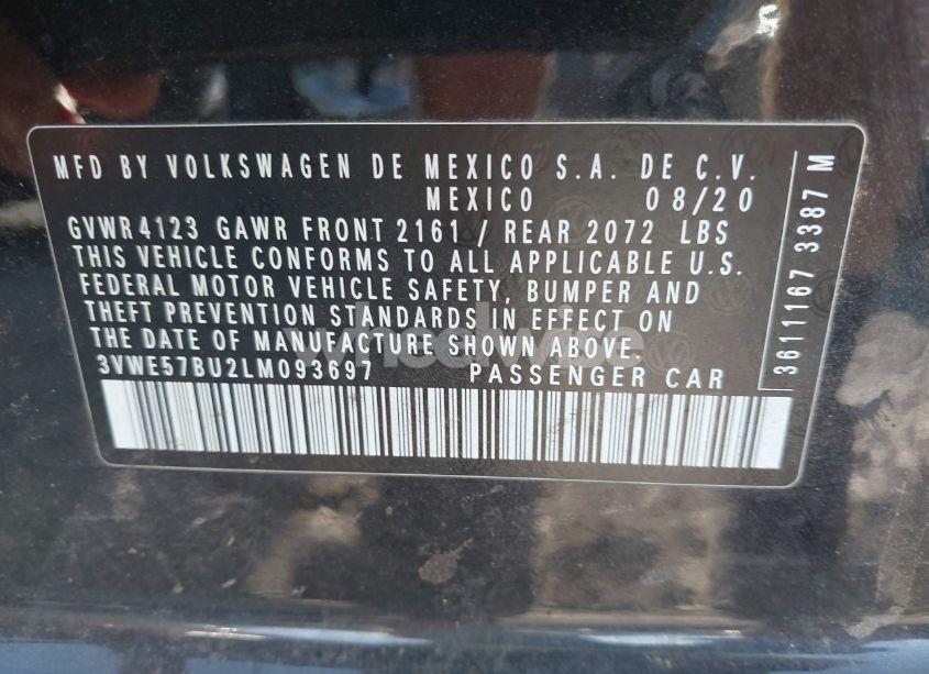 Photo 9 of 2020 Volkswagen Jetta 1.4T SEL (VIN 3VWE57BU2LM093697)