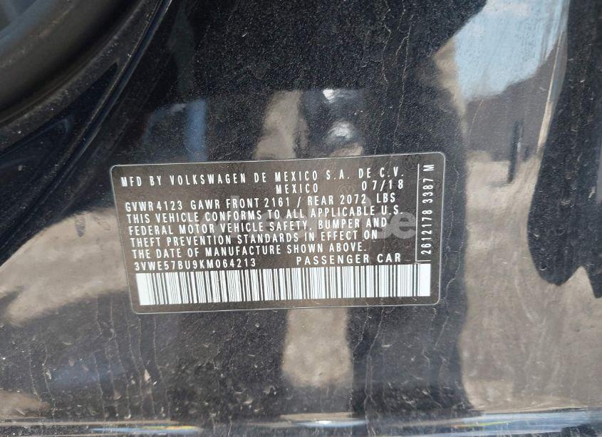 Photo 9 of 2019 Volkswagen Jetta 1.4T SEL (VIN 3VWE57BU9KM064213)
